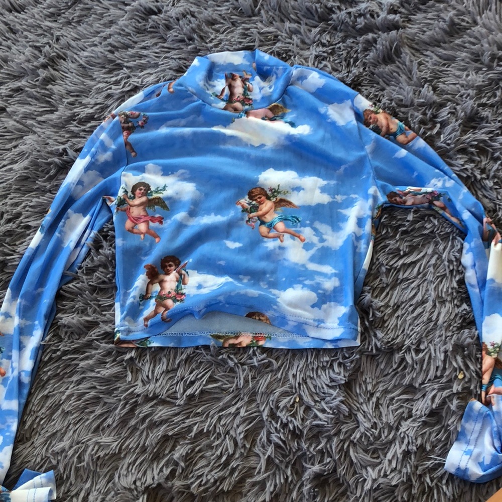 Sheer long sleeve